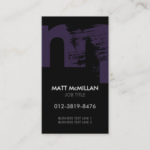 Monogram Letter M Business Card
