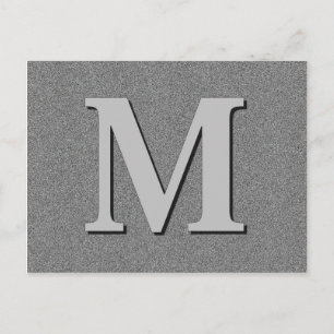 Monogram Letter M Postcard
