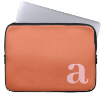 Monogram Letter Pink & Red Minimalist