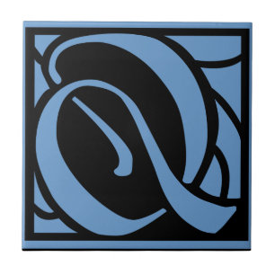 Monogram Letter Q Tile