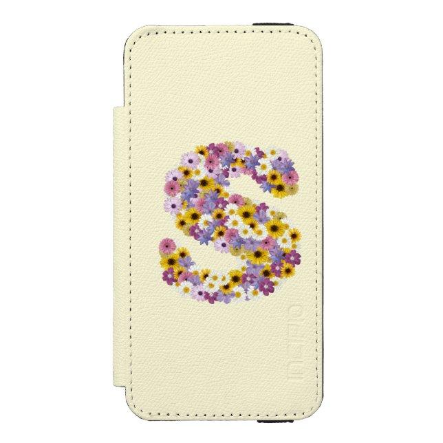 Monogram letter S Incipio iPhone Wallet Case (Folio Front)