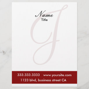 monogram letterheads custom letterhead