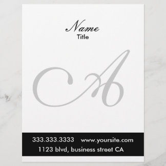 monogram letterheads customized letterhead