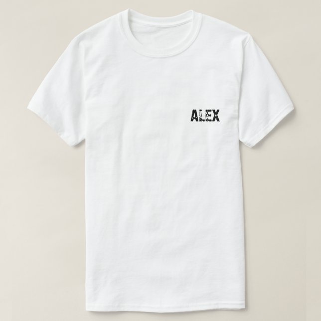monogram letters A and L T-Shirt (Design Front)