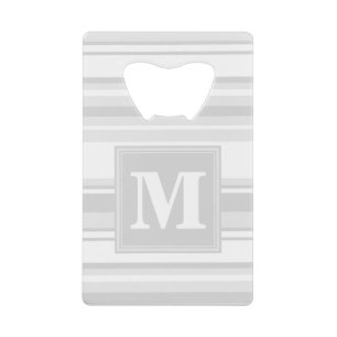 Monogram light grey stripes