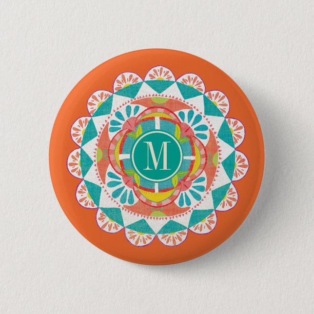 Monogram | Like Frida IV 6 Cm Round Badge (Front)