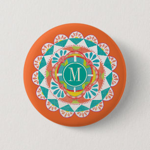 Monogram Like Frida IV 6 Cm Round Badge