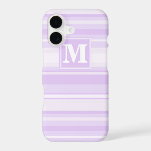 Monogram lilac stripes