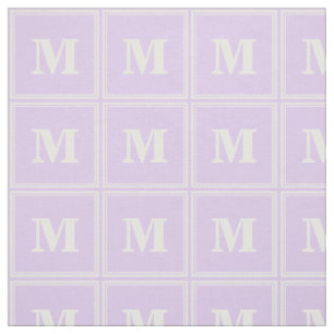 Monogram lilac stripes fabric