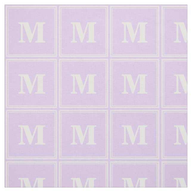 Monogram lilac stripes fabric (Swatch)