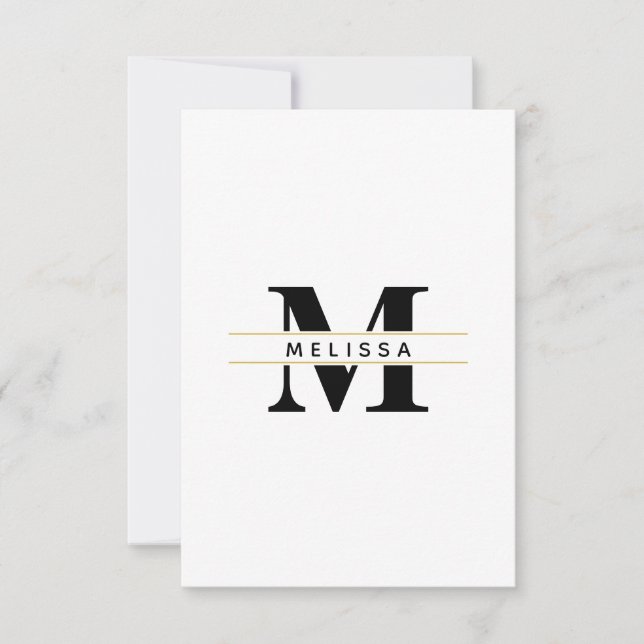 monogram line template bold (Front)