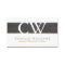 MONOGRAM LOGO cool rustic chalkboard grey gold