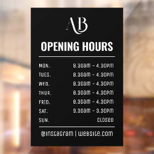 Monogram Logo Opening Times 