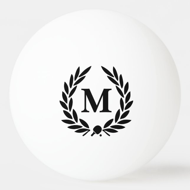 Monogram Lorberkranz SW Ping Pong Ball (Front)