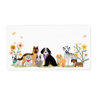 Monogram Loveable Happy Pet Family Dog Breeds
