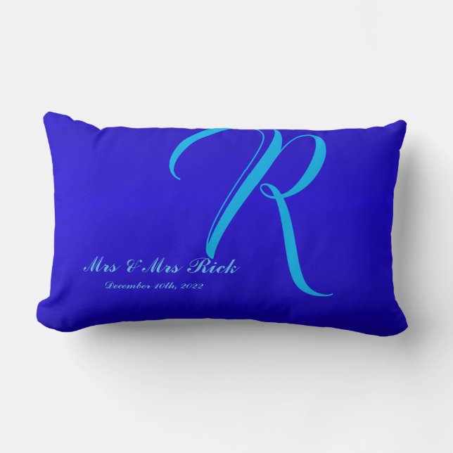 Monogram Lumbar Pillow (Front)