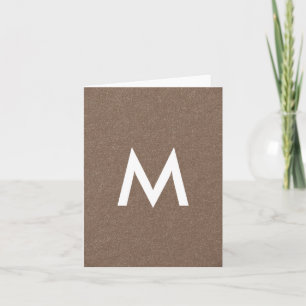 Monogram Lux Glitter Card