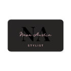 Monogram Luxe Trendy Aesthetic Pink Black QR Code