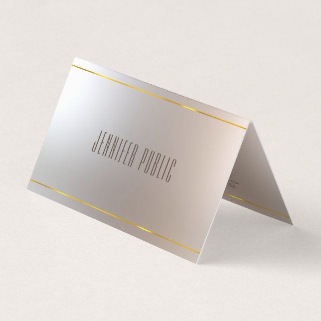Monogram Luxury Elegant Modern Template Glamour Business Card (Front)