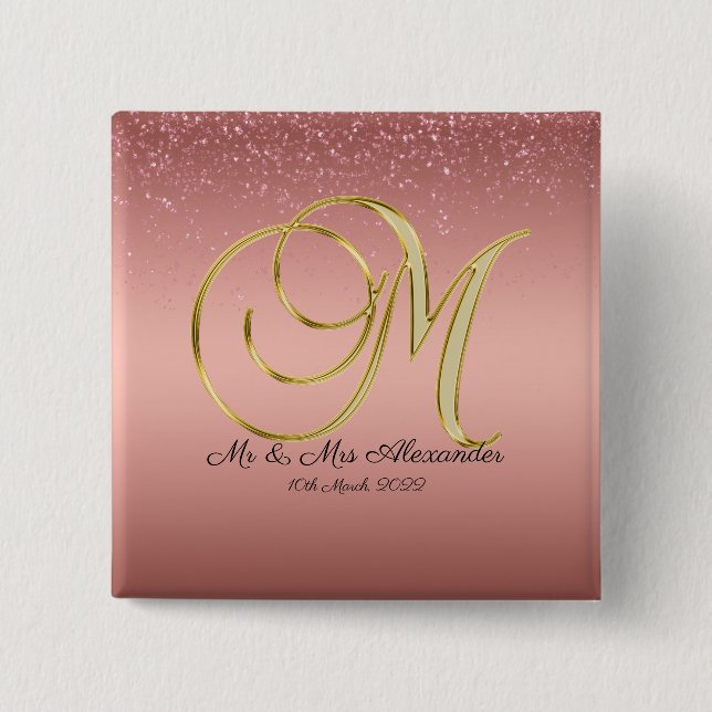 Monogram M Button (Front)