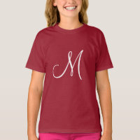 MONOGRAM M, Red and White,