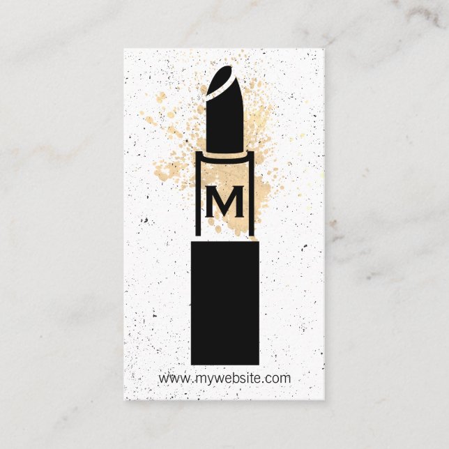 Monogram / Makeup Business Card (Front)