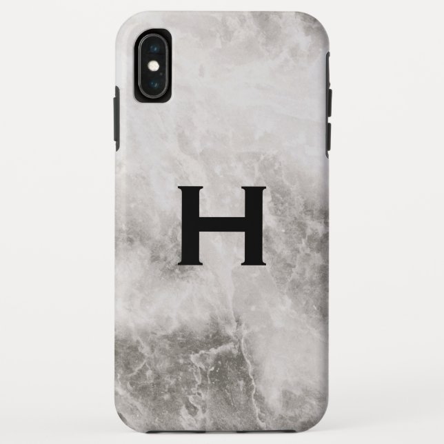 Monogram Marble Background Case-Mate iPhone Case (Back)