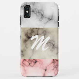 Monogram marble colour blocks Case-Mate iPhone case