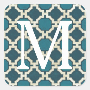 Monogram   Market Motifs VI Square Sticker