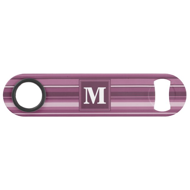 Monogram mauve stripes (Front (Horizontal))