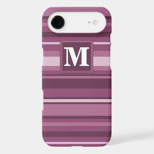 Monogram mauve stripes
