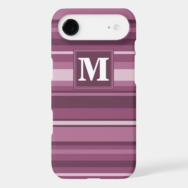 Monogram mauve stripes (Back)