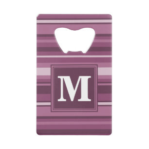 Monogram mauve stripes