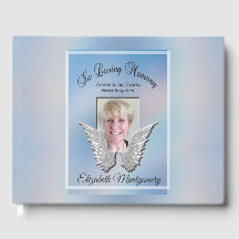 Monogram Memorial Guest Book