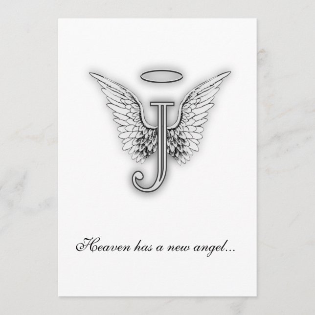 Monogram Memorial Tribute Letter J Programme (Front)