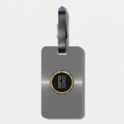 Monogram Metallic Silver Stainless Steel Look