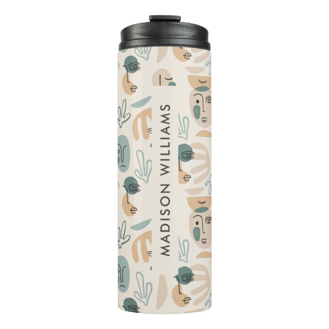Monogram Minimal Modern Thermal Tumbler (Front)