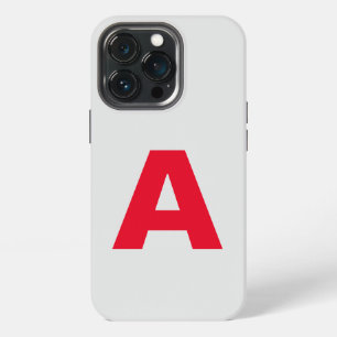 Monogram Minimalist Add Your Name Initial Modern iPhone 13 Pro Case