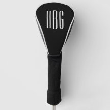 Monogram Minimalist Black White Initial