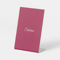 Monogram minimalist cherry rose pink