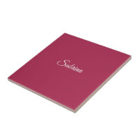 Monogram minimalist cherry rose pink