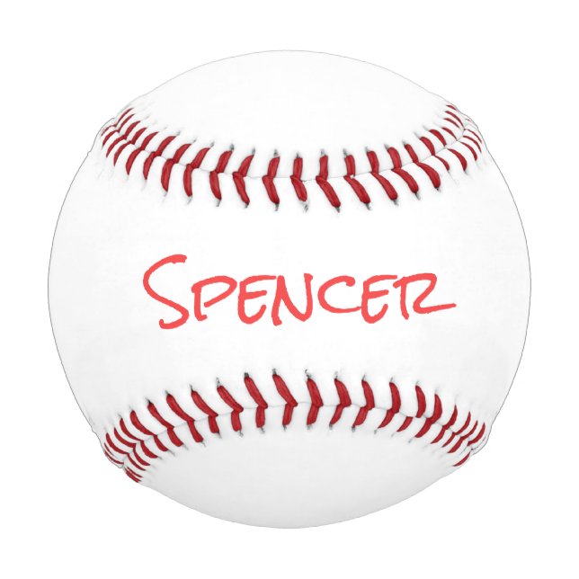Monogram minimalist custom name  baseball (Front)