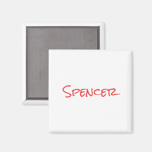 Monogram minimalist custom name magnet
