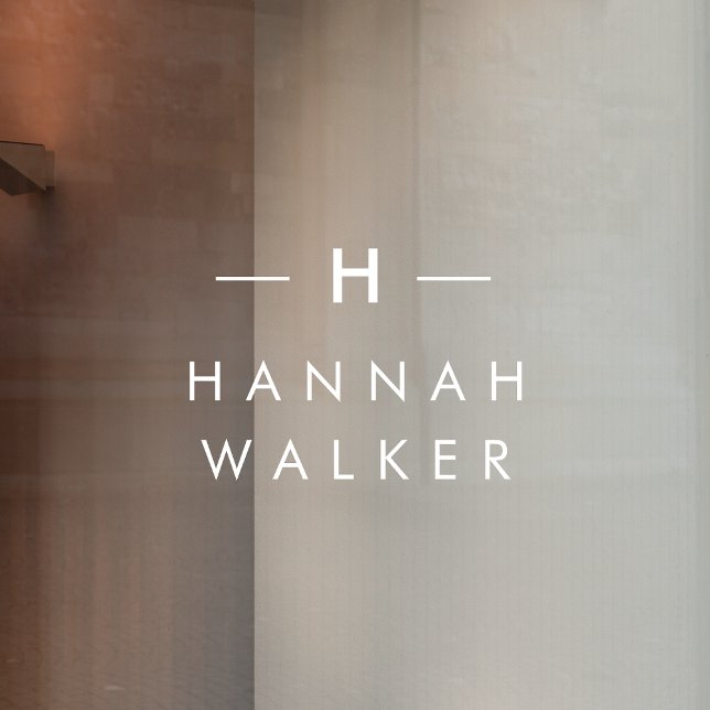 Monogram | Minimalist Elegant Modern Nameplate (Creator Uploaded)