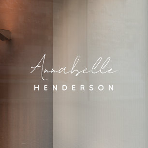 Monogram Minimalist Modern Stylish Nameplate