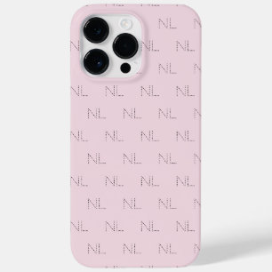 Monogram minimalist pattern Case-Mate iPhone 14 pro max case