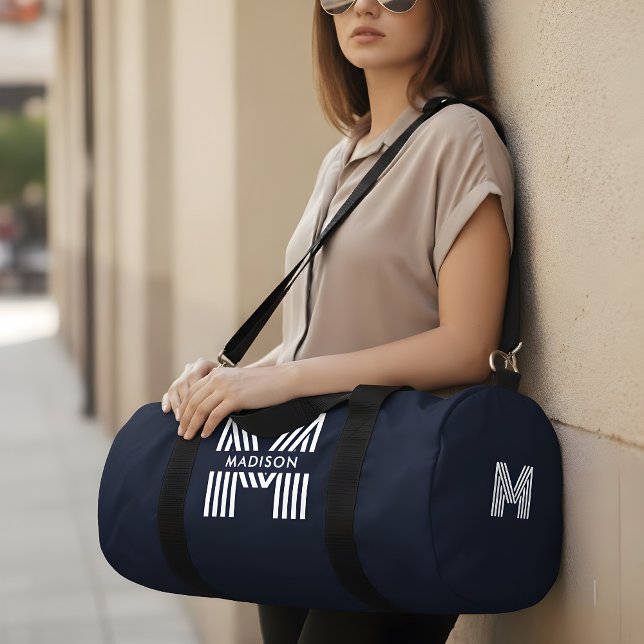 Monogram Minimalist Retro  Duffle Bag (Creator Uploaded)