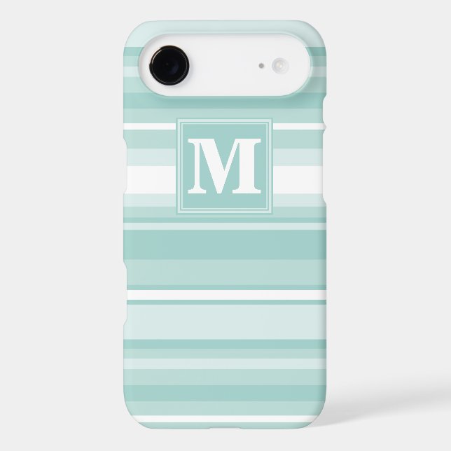 Monogram mint green stripes (Back)