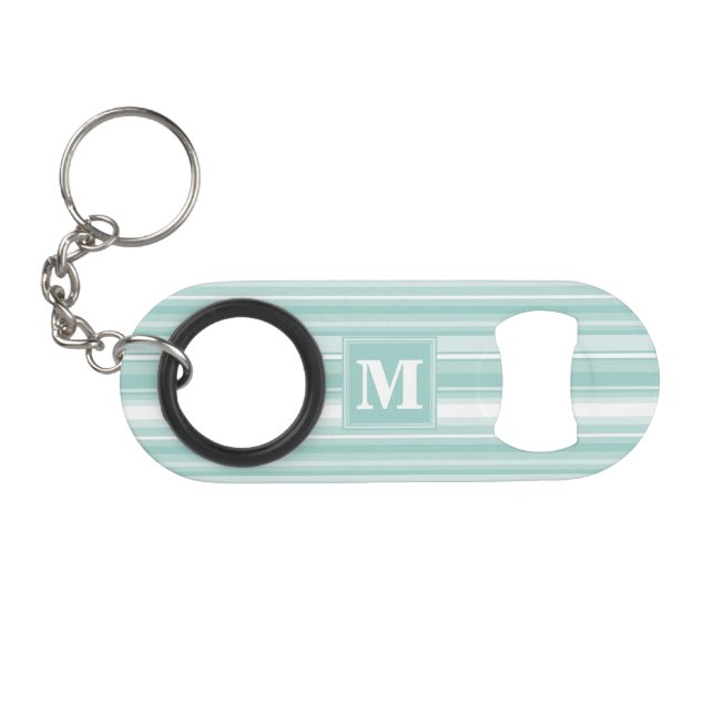 Monogram mint green stripes (Front (Horizontal))