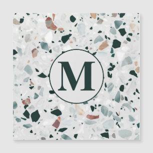 Monogram Modern Abstract Terrazzo Pattern